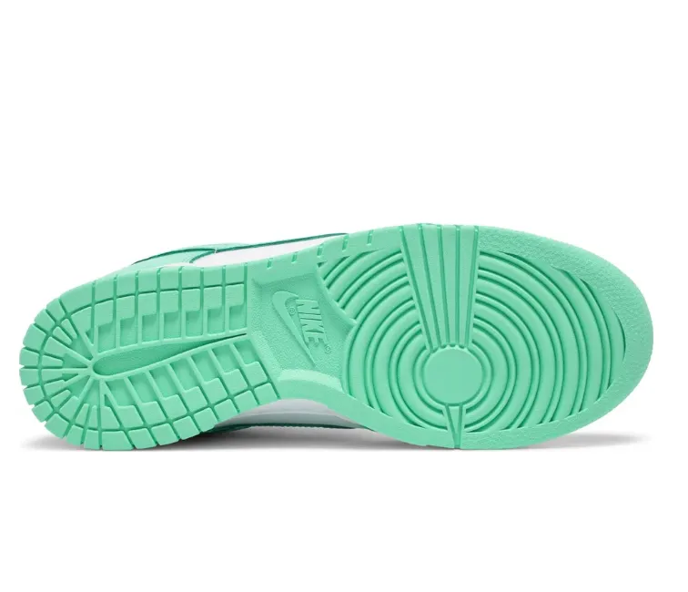 Women's Nike Dunk Low (White/Green Glow) Fashion-Forward