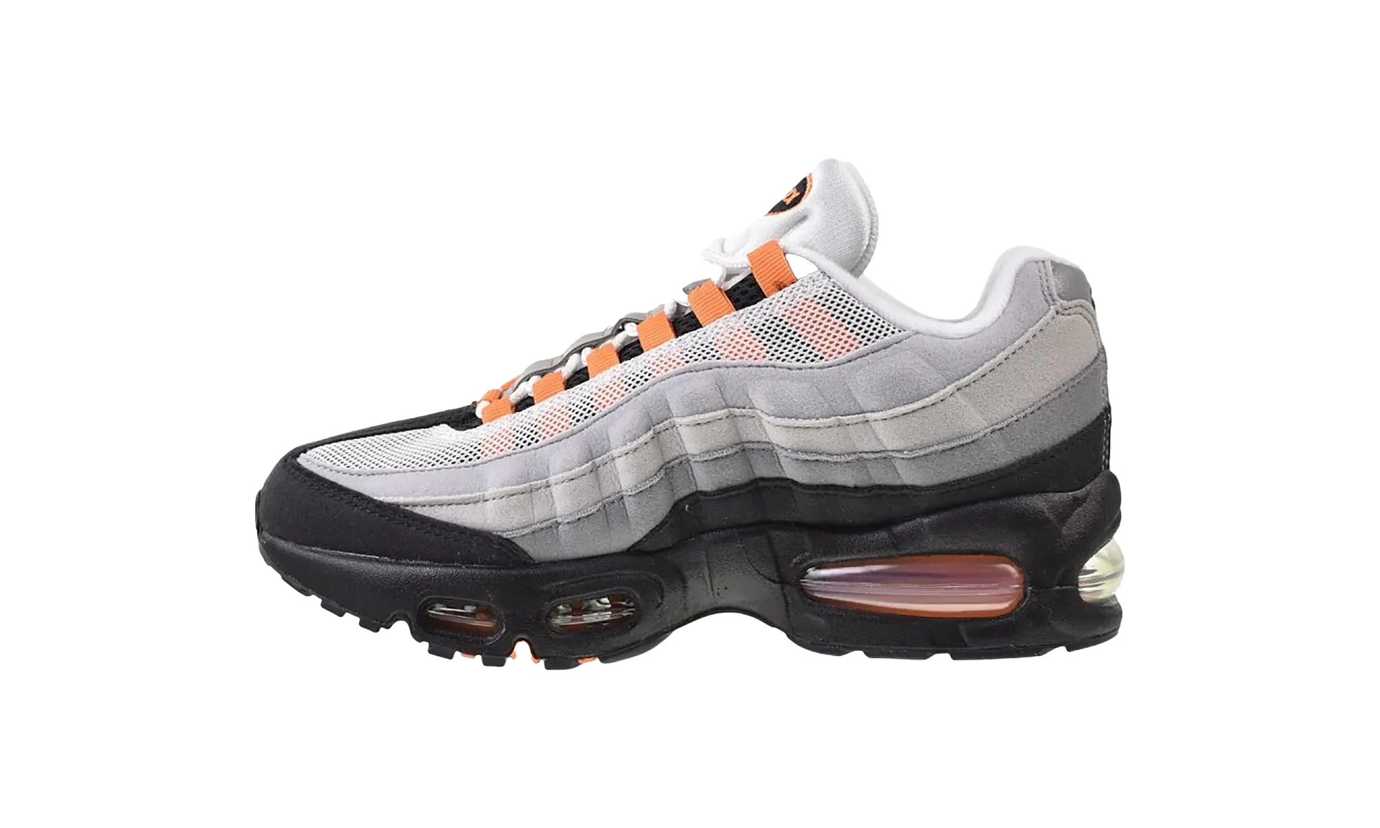 Air Max 95 GS "Black/Bright Mandarin" grip - improved running shoes anti static
