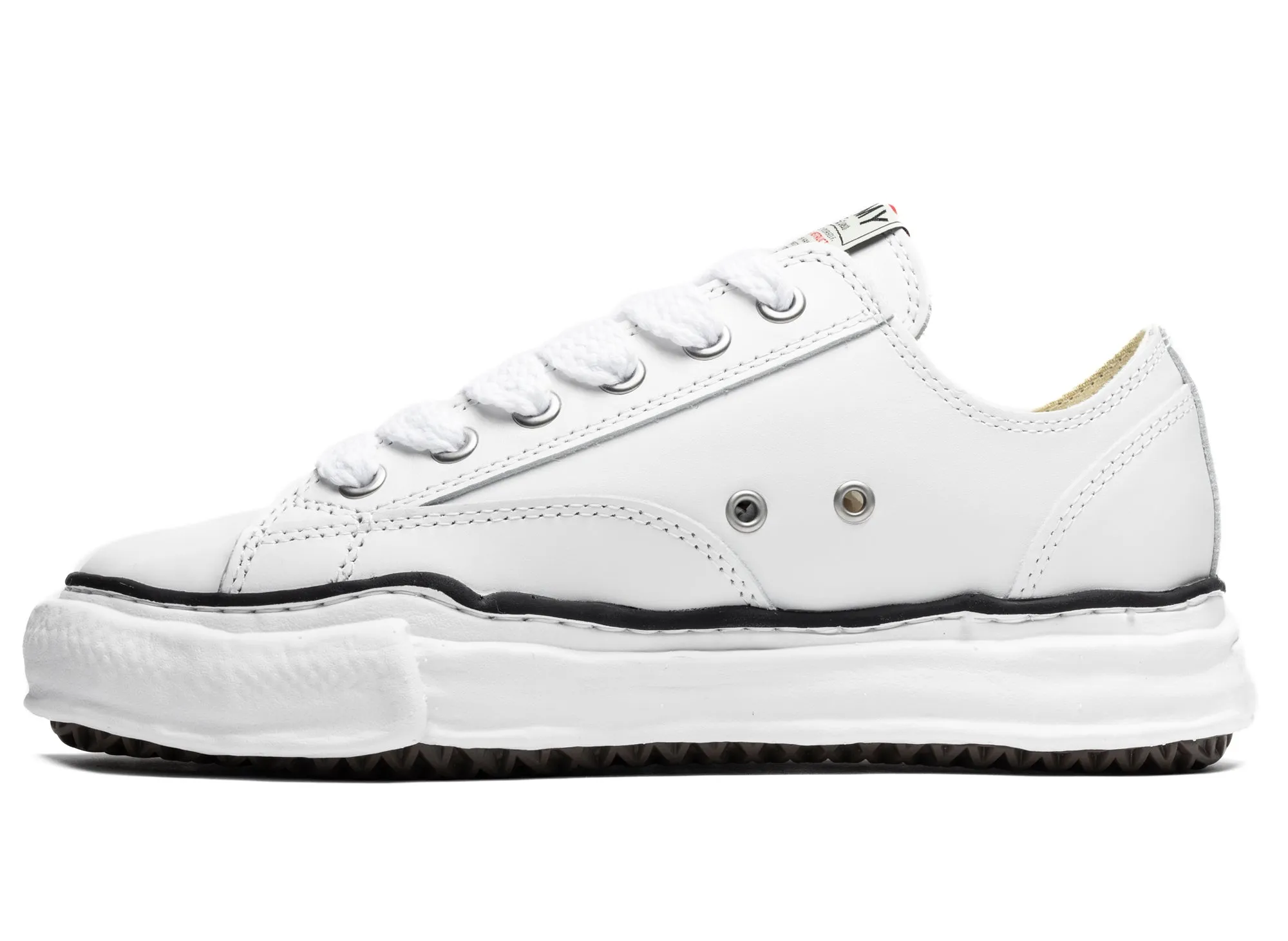 Maison Mihara Yasuhiro Low Top Lace Up Sneaker in White Spring Bloom City Pace