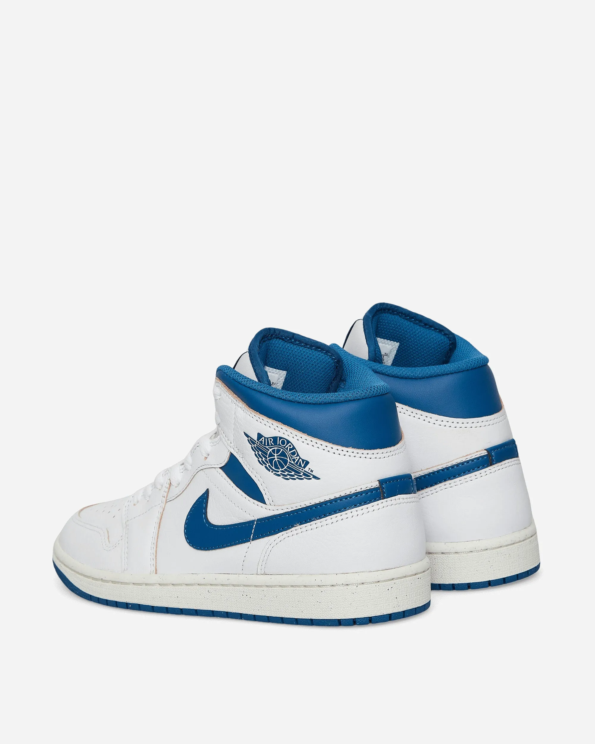 Minimal Design Air Jordan 1 Mid SE Sneakers White / Industrial Blue