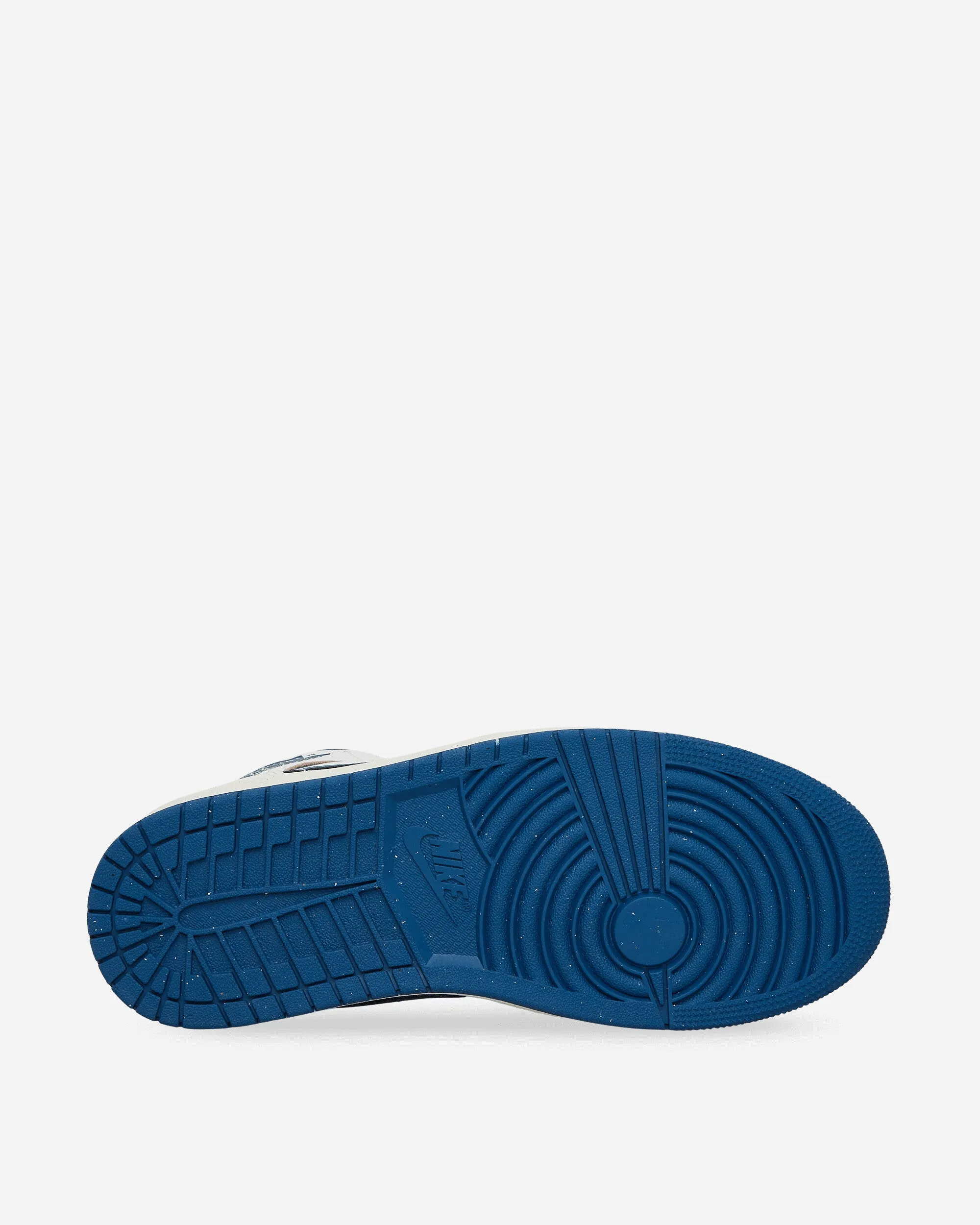 Hyper Compression Molding Aerodynamic Shape Air Jordan 1 Mid SE Sneakers White / Industrial Blue