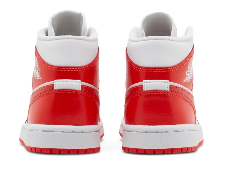 Fit Lifestyle Women's Nike Air Jordan 1 Mid (White/Habanero Red)