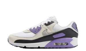 heavy - duty running shoes Air Max 90 "White Dusty Amethyst Photon Dust Light Smoke Grey"