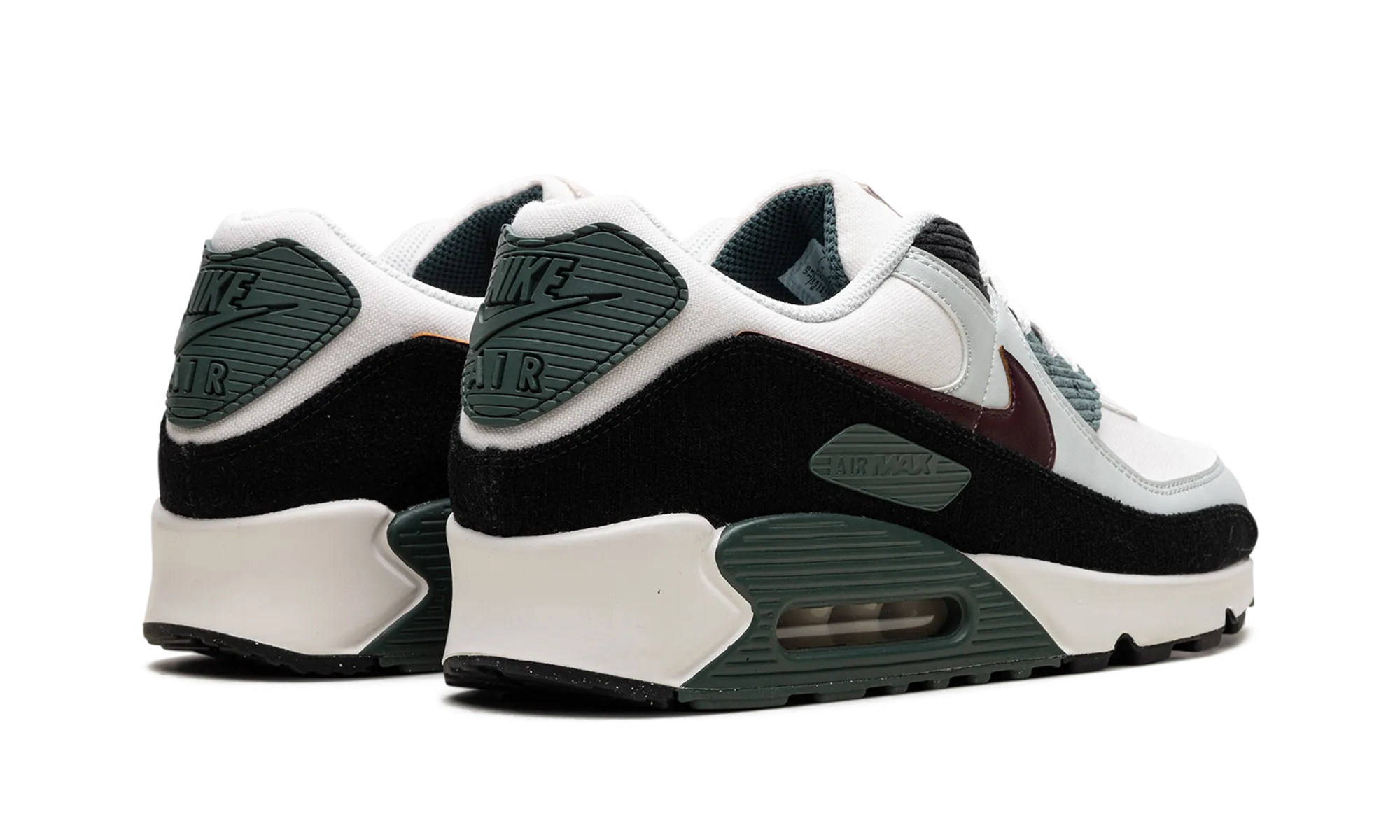 Air Max 90 "Burgundy Crush Vintage Green" road race Aerodynamic Design
