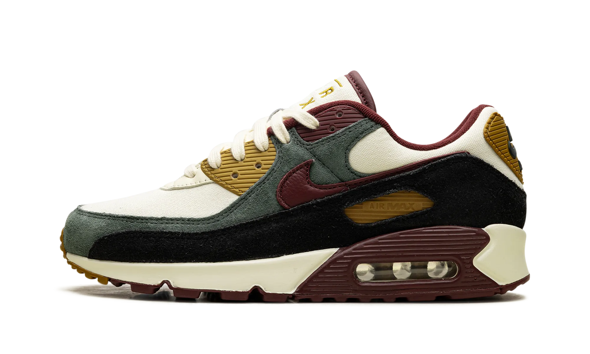 fashionable running shoes AIR MAX 90 PRM "Coconut Milk / Green / Bronze"