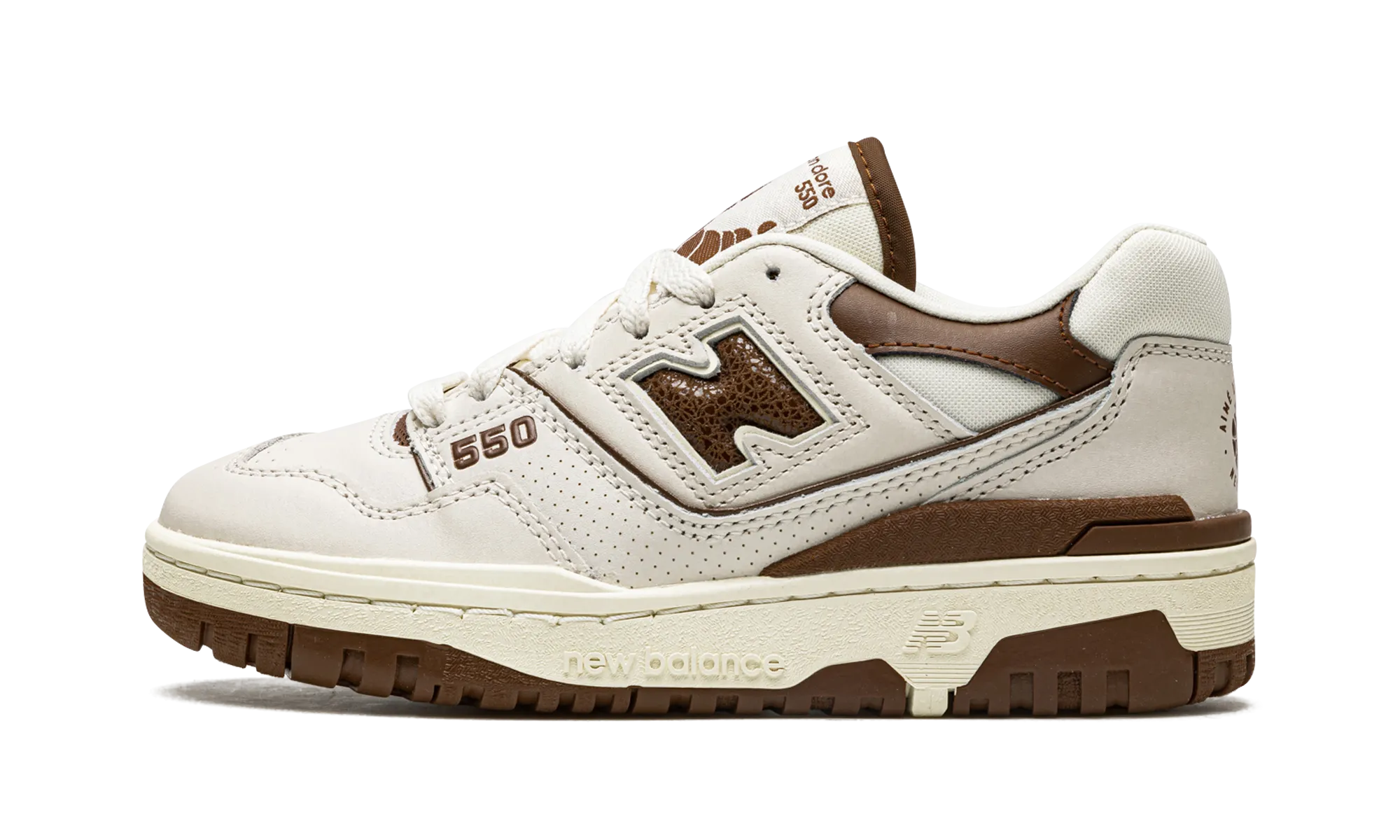 550 "Aim?? Leon Dore - Brown" dot - pattern shoes Fartlek - training