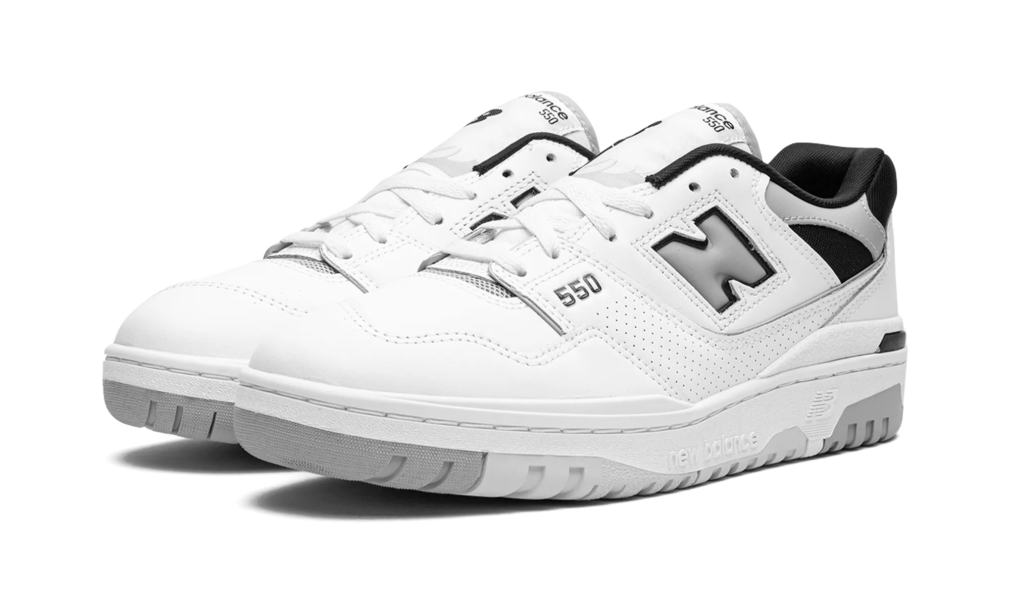 latex - sole shoes well - fitting design 550 "White / Grey / Black"