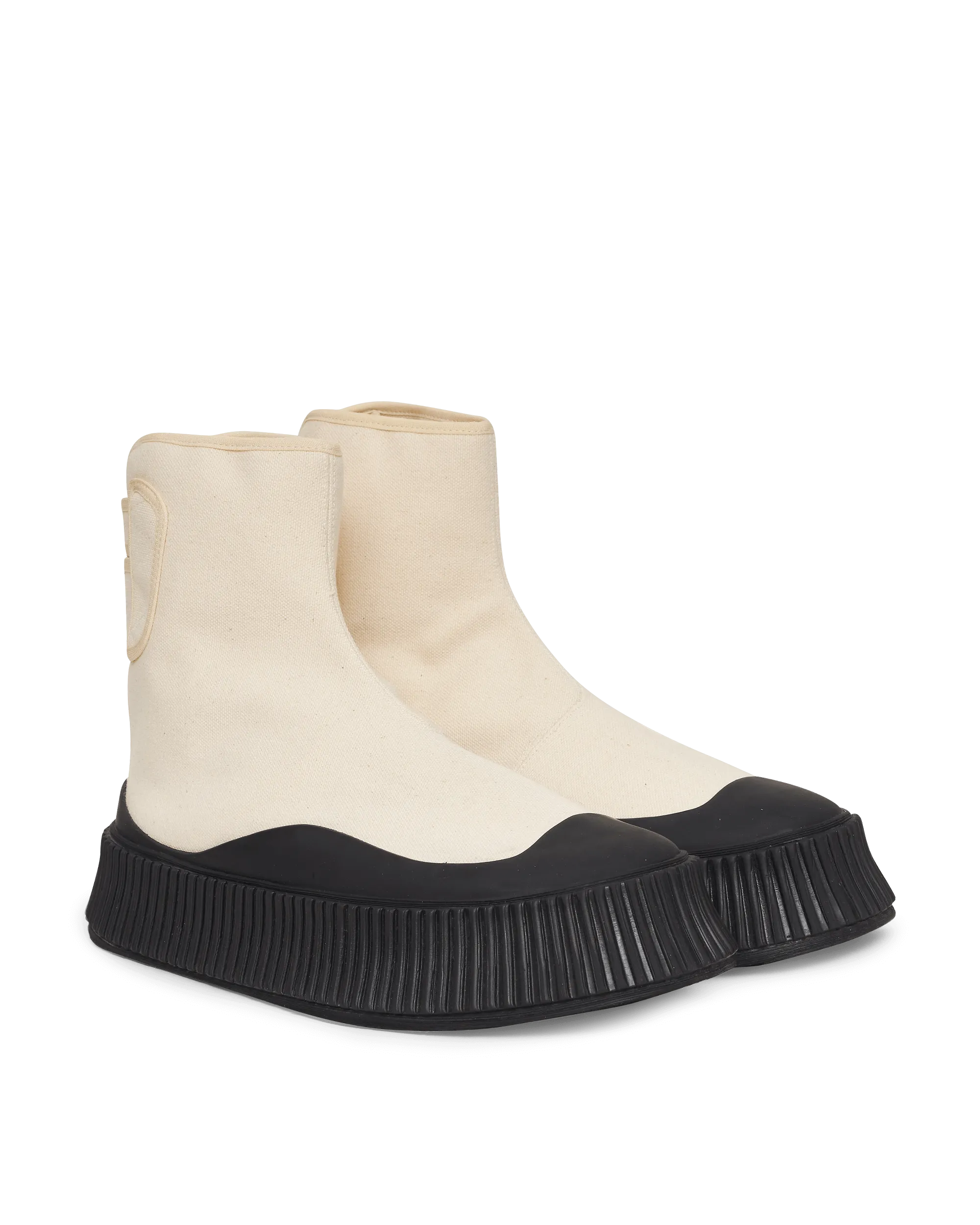 Lifestyle Trend Ergonomic Lasting Canvas High-Top Sneakers Beige