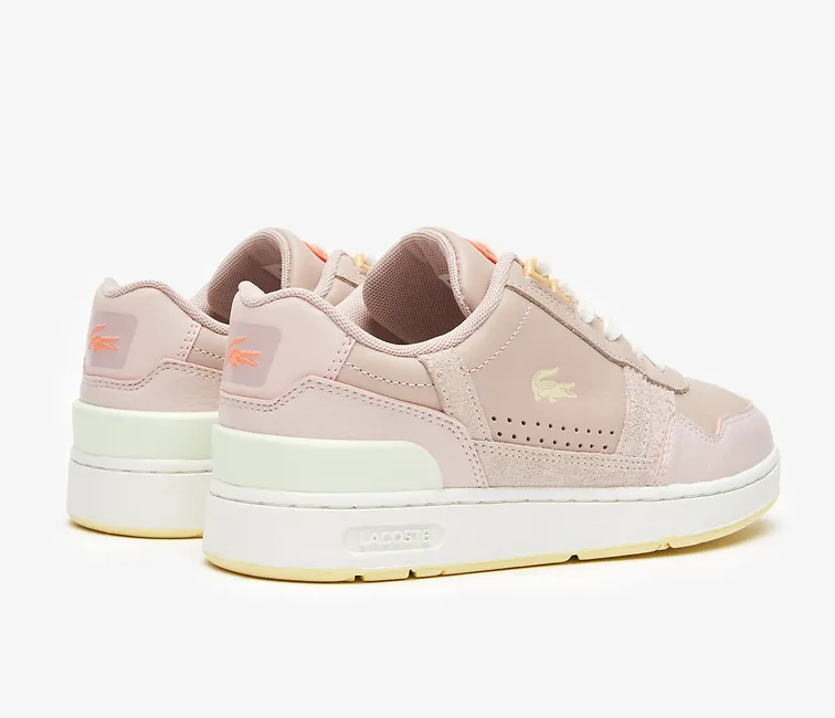 Bold Design Sustainable Manufacturing Women's Lacoste T-Clip 123 8 SFA (Light Pink/Light Yellow)