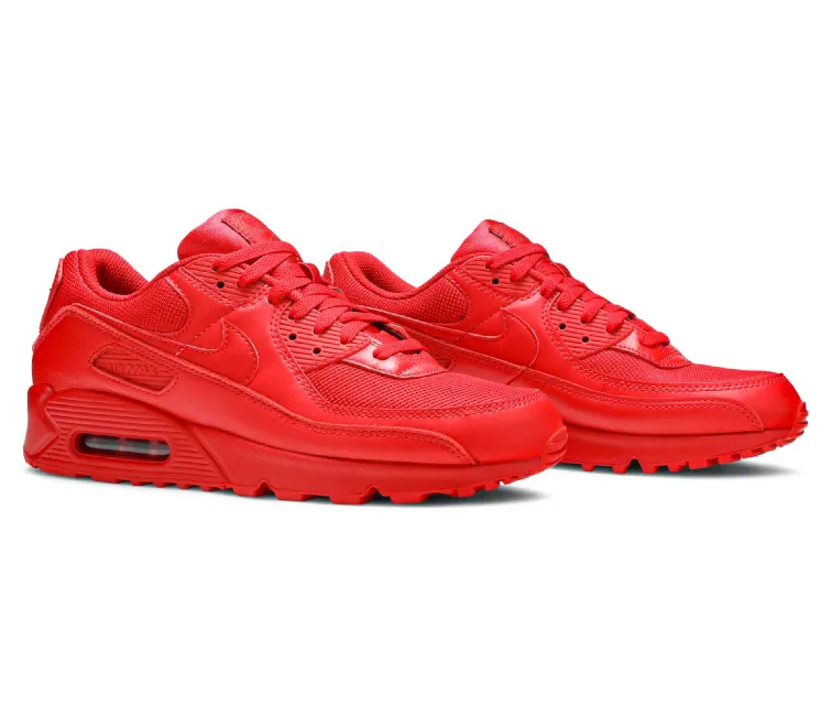 Men's Nike Air Max 90 (Triple Red) Push Power Calm Tones