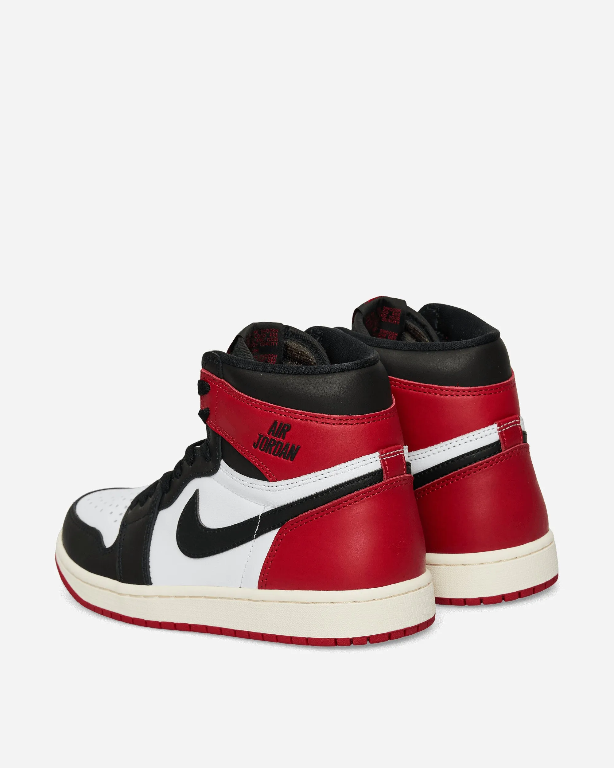 Air Jordan 1 High OG Sneakers Black Toe Smooth Lining