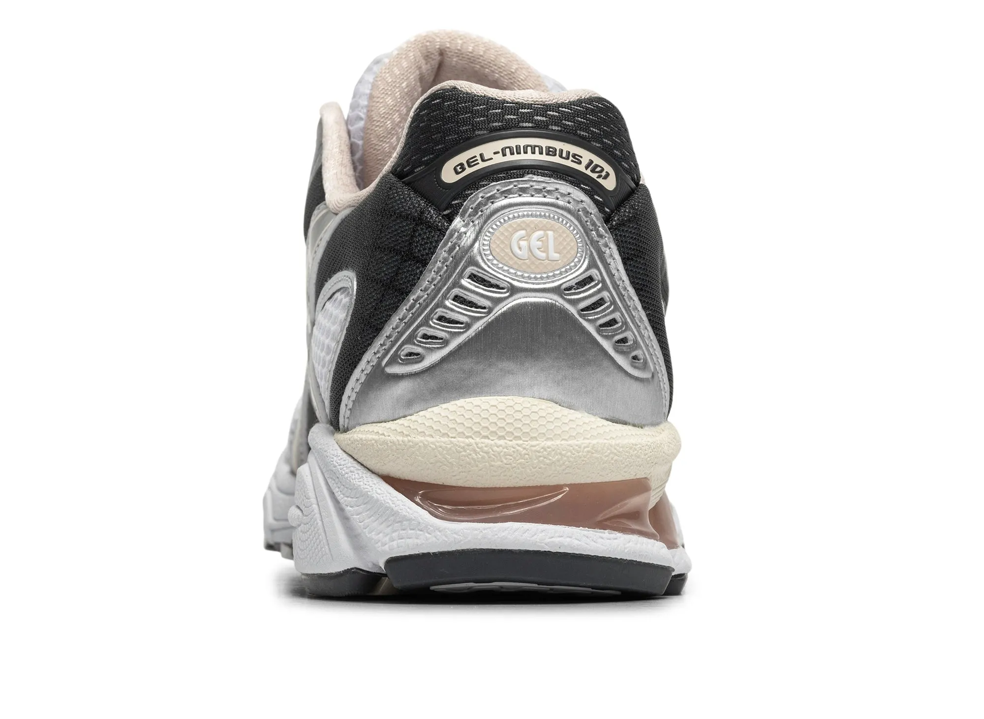 Asics Gel-Nimbus 10.1 'White / Obsidian Grey' Lace Tie Slip Resistant Modern Commuters