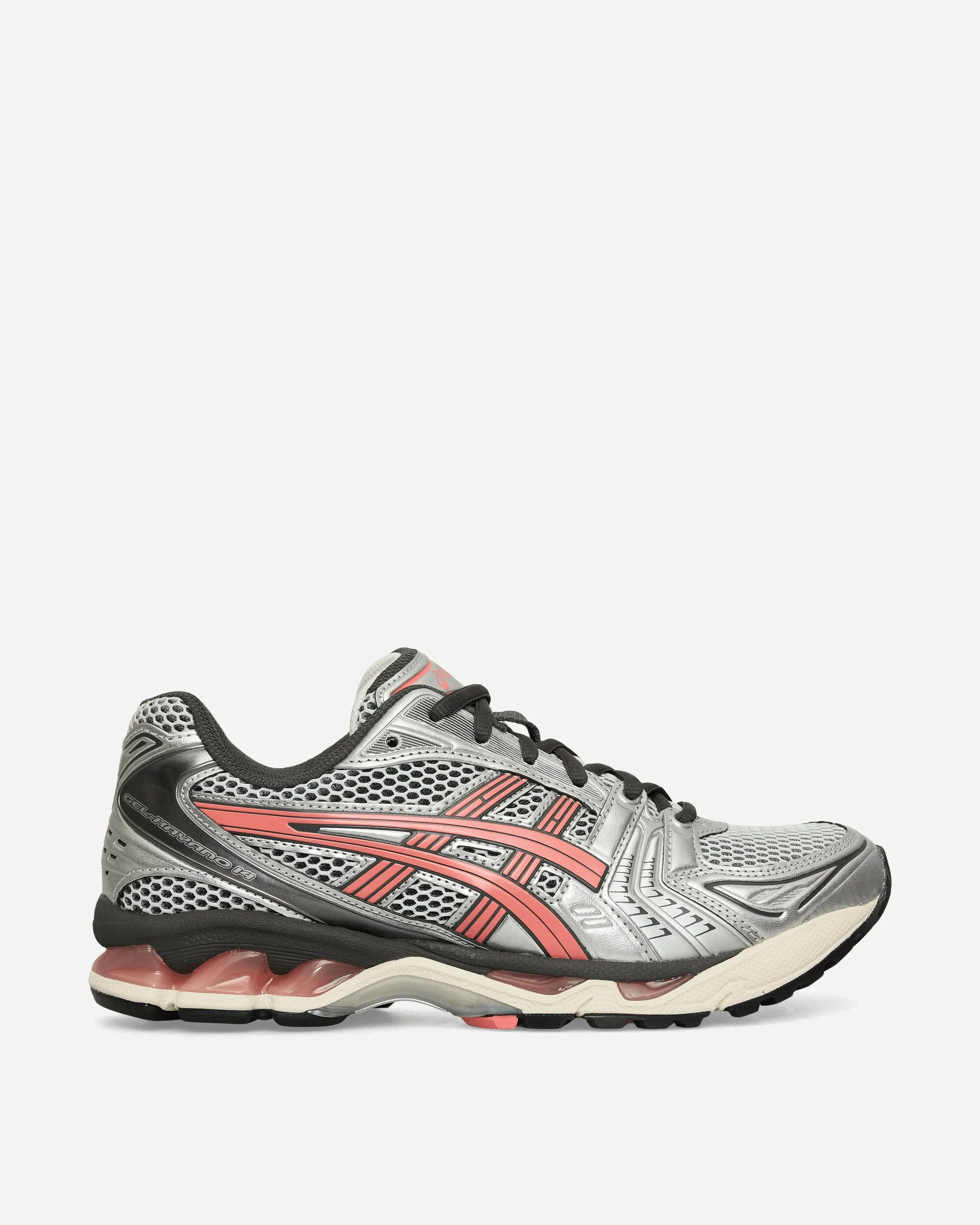 GEL-Kayano 14 Sneakers White / Papaya Pull   Tab Ankle Support Design