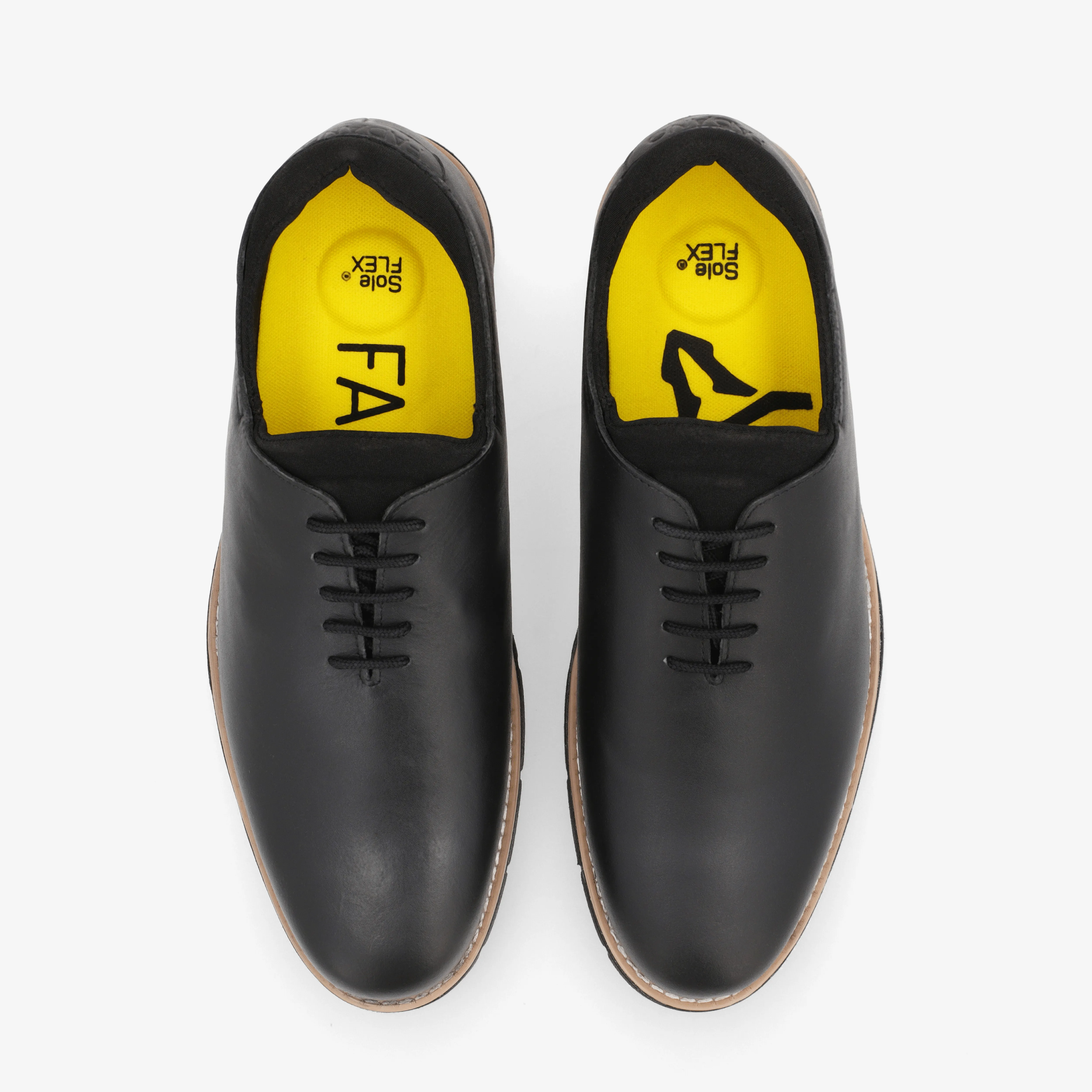 Fadano - Business Men's Wholecut Oxfords Stylish Fit Refined Cut