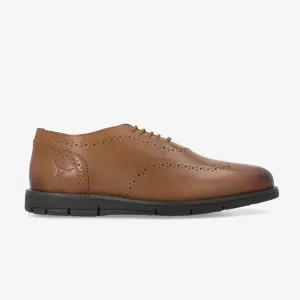 Fadano - VentureFlex Men's Wingtip Oxfords Brown Forever Fit Bespoke Make