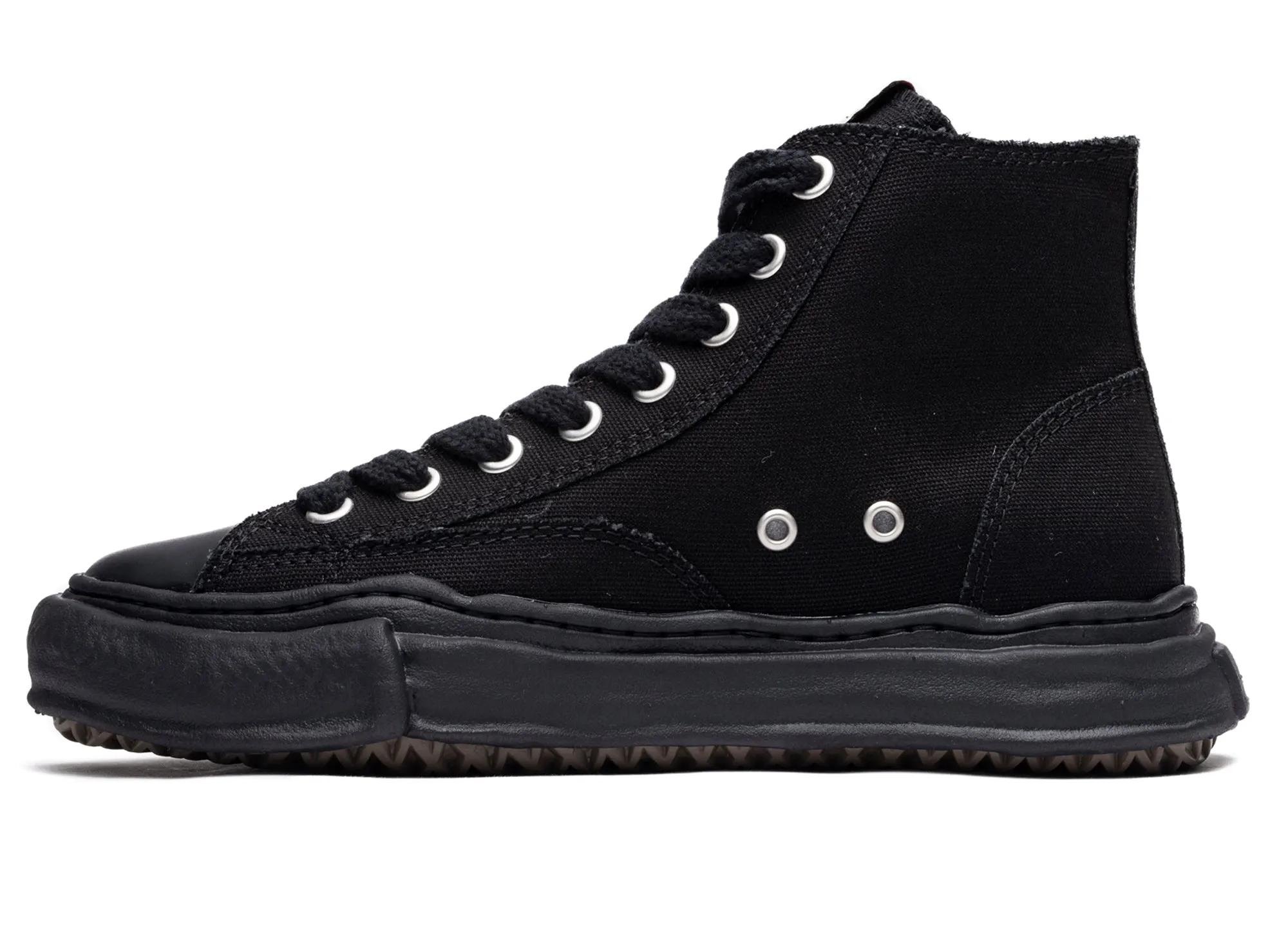 Maison Mihara Yasuhiro Peterson High in Black/Black Bounce Edge