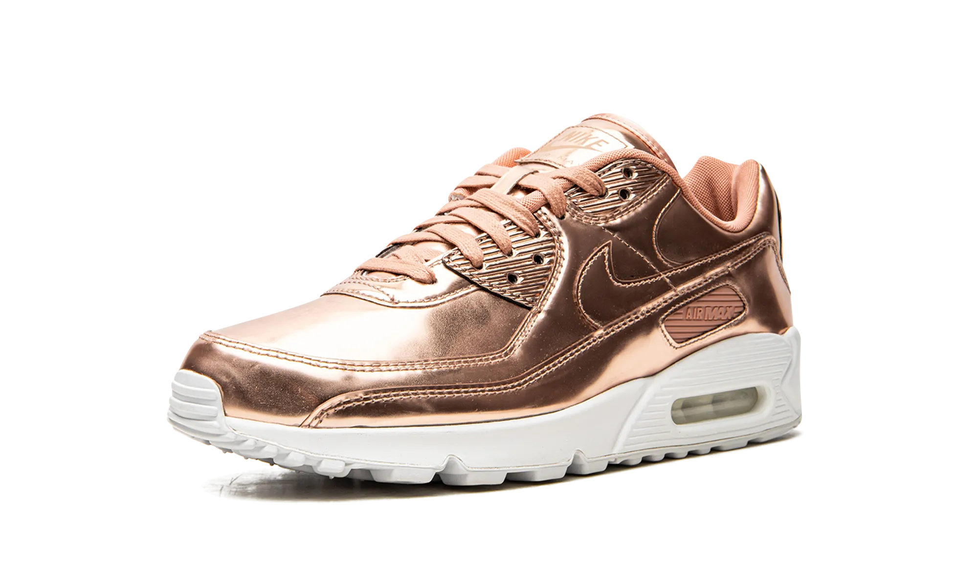 PU midsole running shoes Well-known AIR MAX 90 WMNS "Metallic Pack - Rose Gold"