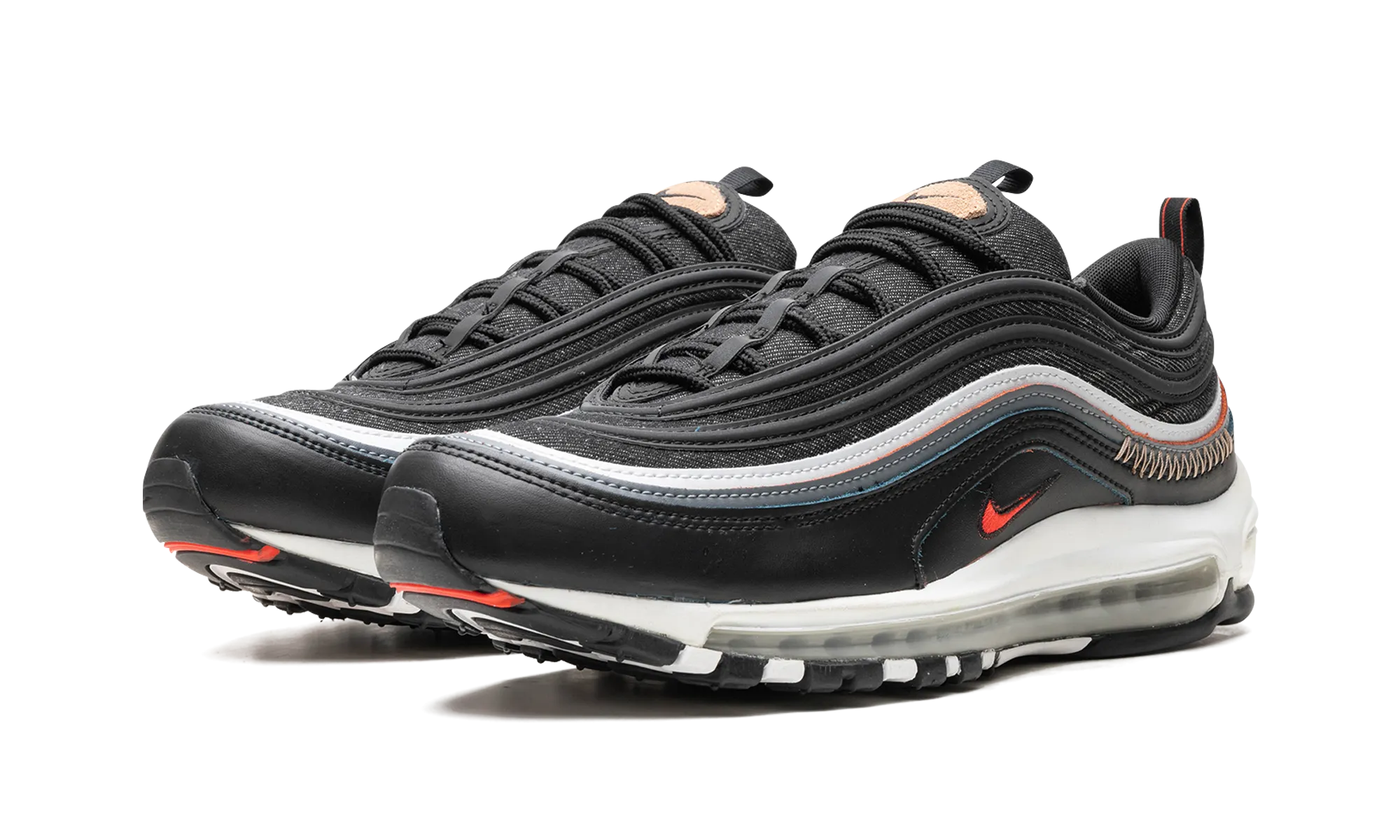 Air Max 97 SE "Black / Bright Crimson" Lightweight Build PullTabs