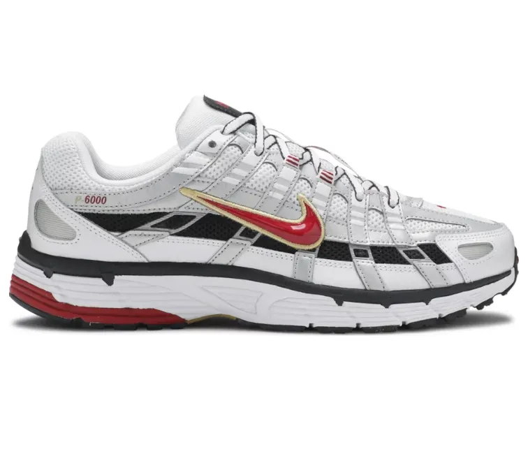 Workout Vegan Material Options Women's Nike P-6000 (White/Varsity Red)