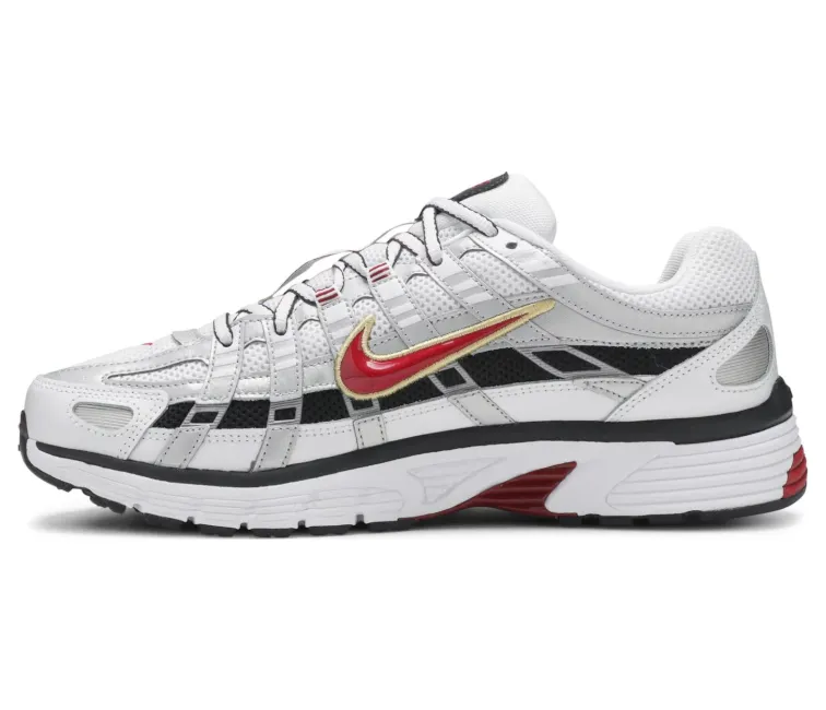 Women's Nike P-6000 (White/Varsity Red) Structured wear Structured Heel Cup