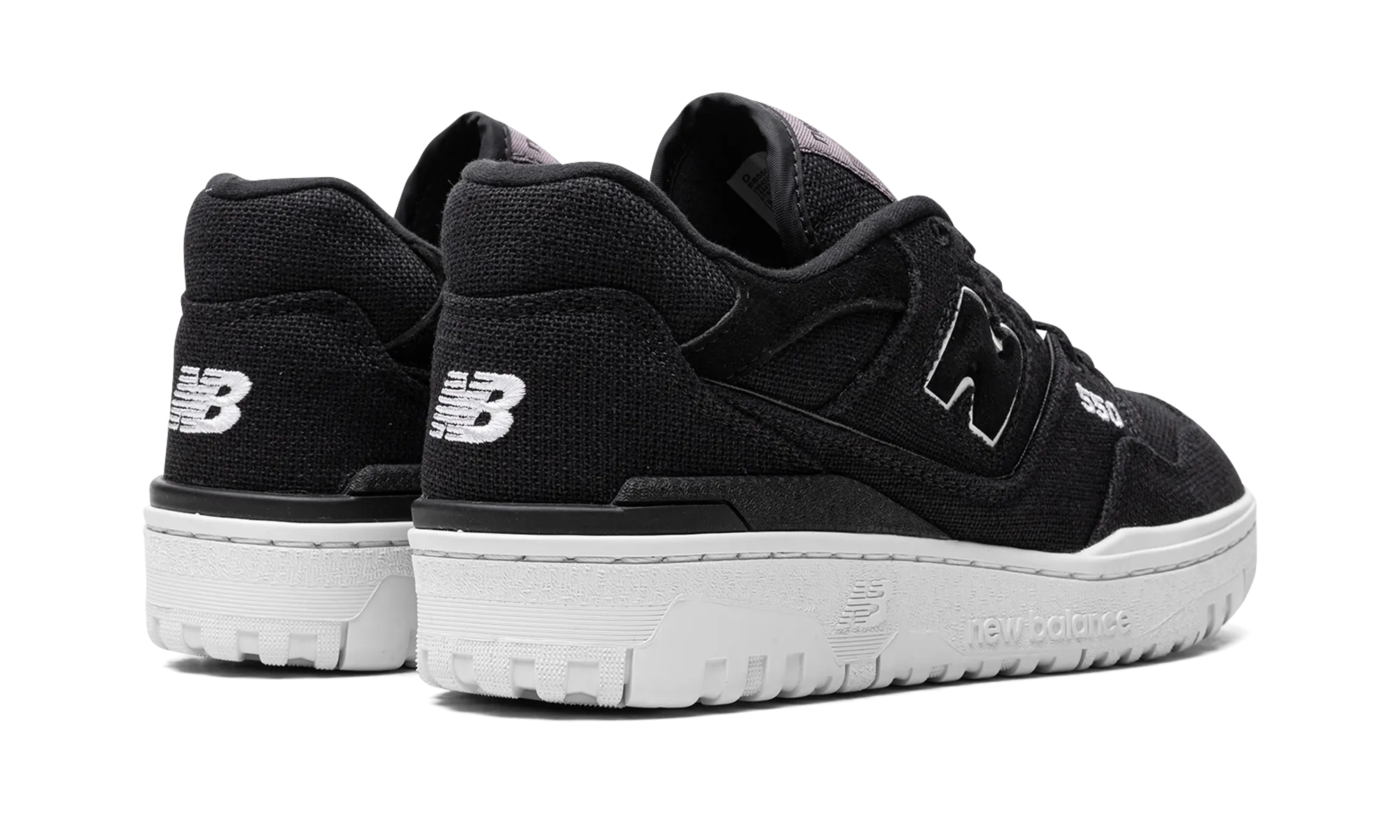 running in a bluff area shoes reflective running option 550 "Magnet Black Hemp"