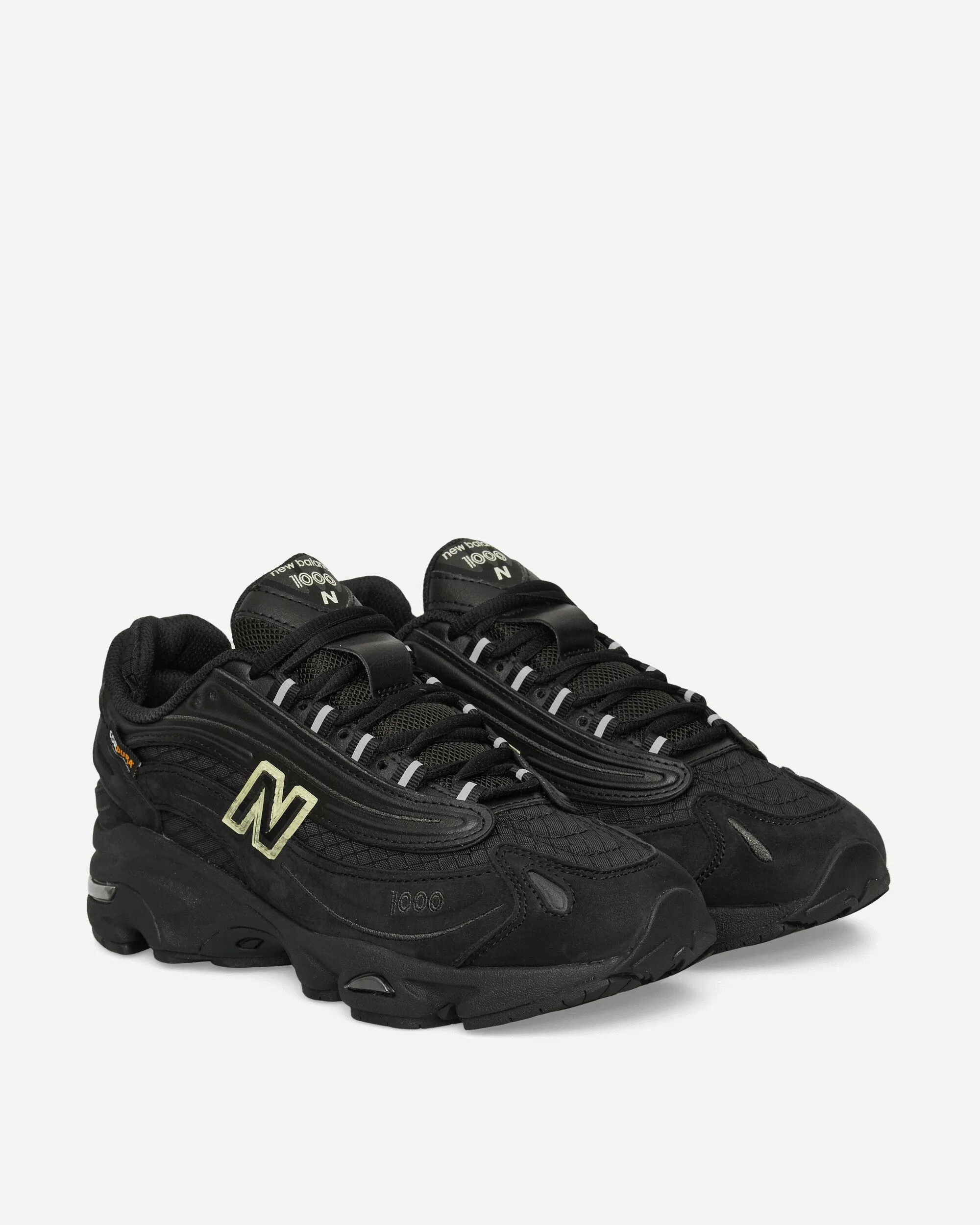 1000 Sneakers Black Ventilated Fashion Movement
