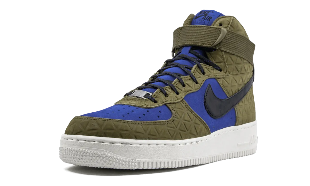 Shock-absorbent look Vertical Flex Channel AIR FORCE 1 HI PRM SUEDE WMNS "Olive Flak"