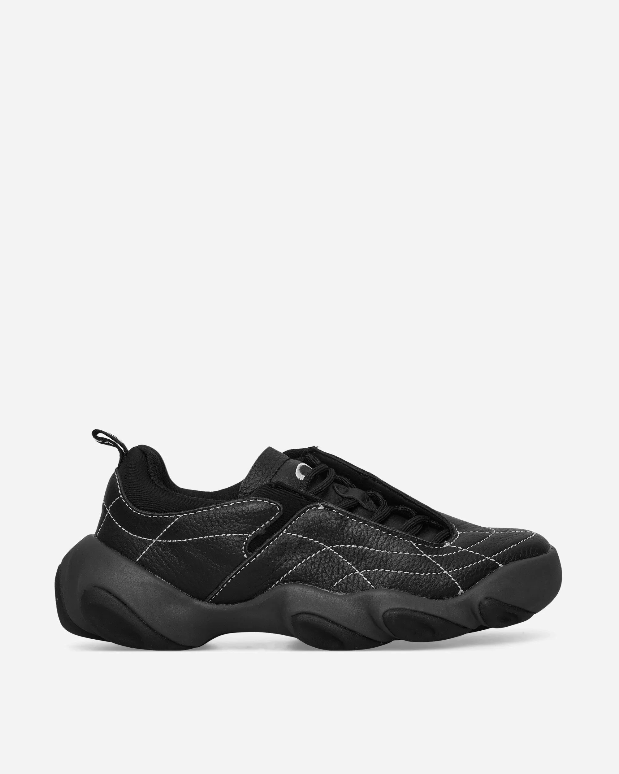 Elastic Sling Orthotic Friendly Footbed Flesh Warp Sneakers Black / White