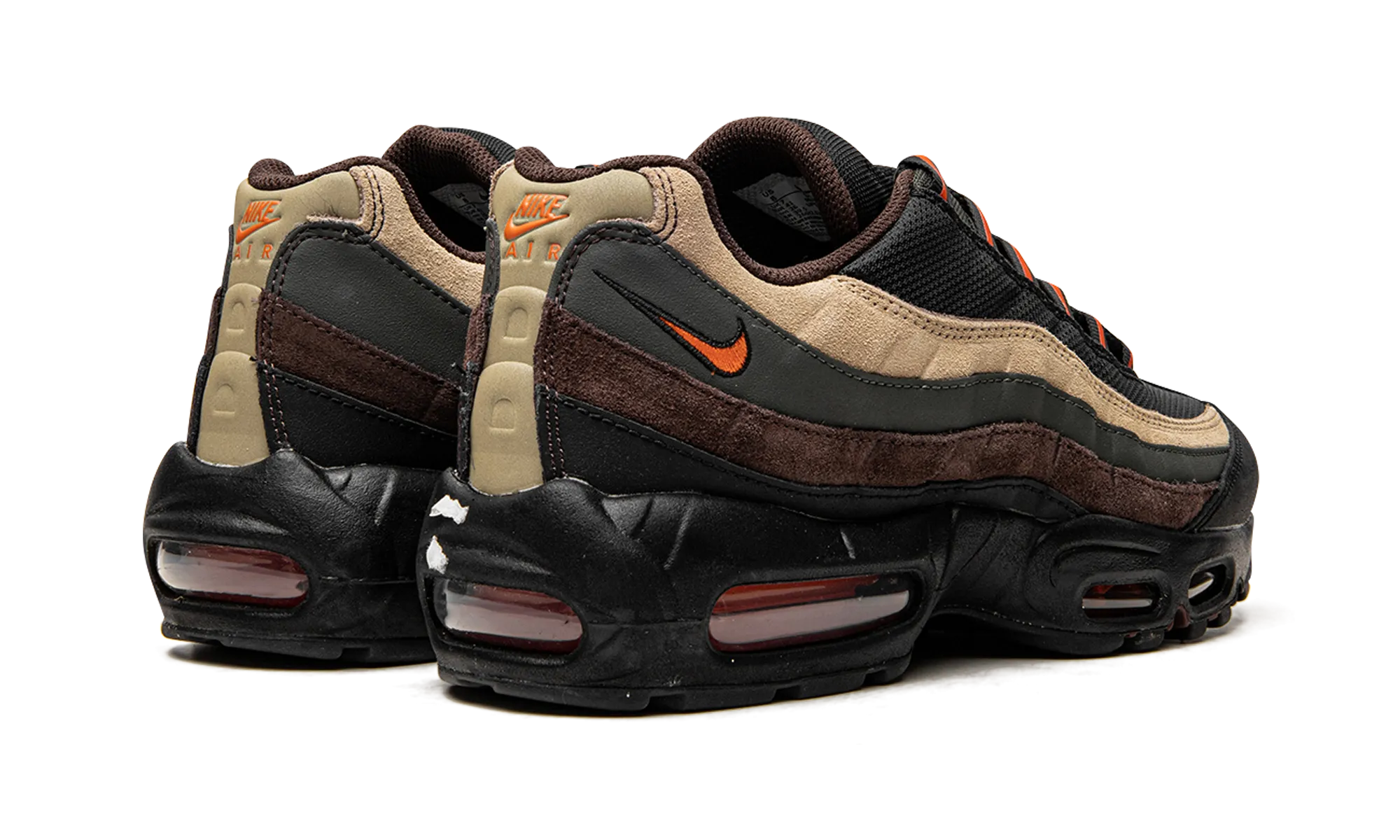 Air Max 95 "Dark Army" Barefoot simulation