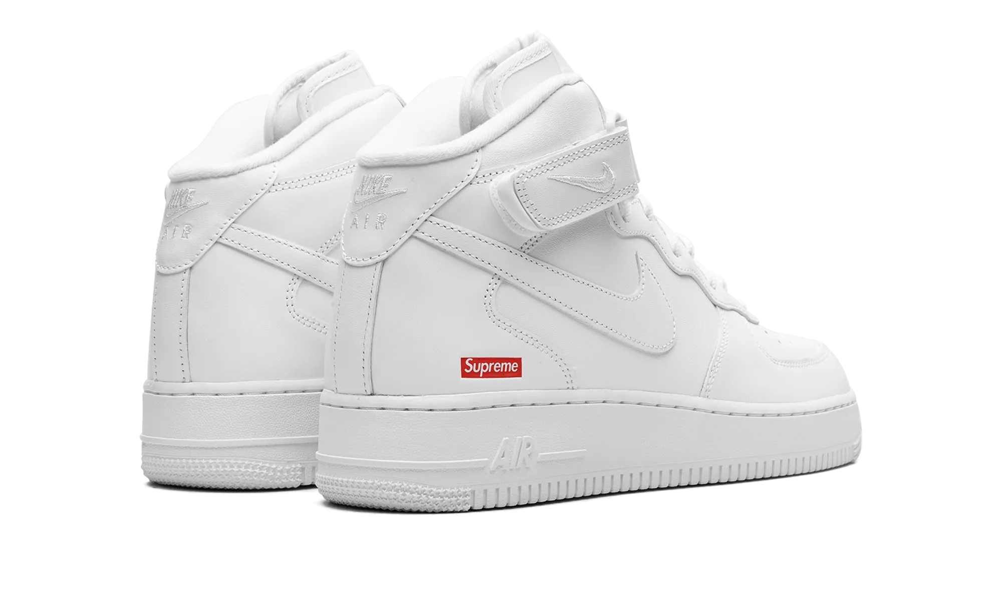 Street Fashion Air Force 1 Mid "Supreme - Mini Box Logo White"