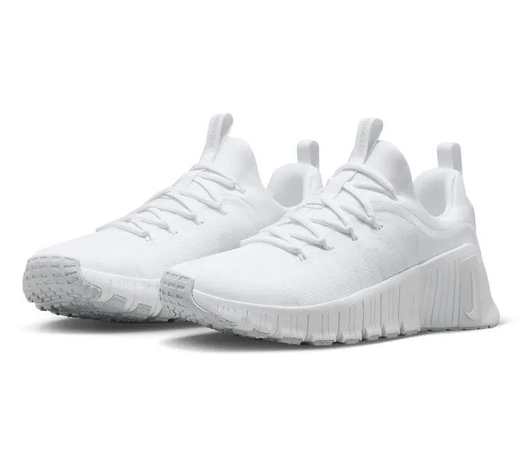 Men??s Nike Free Metcon 6 (Triple White) Compression Molded Soles