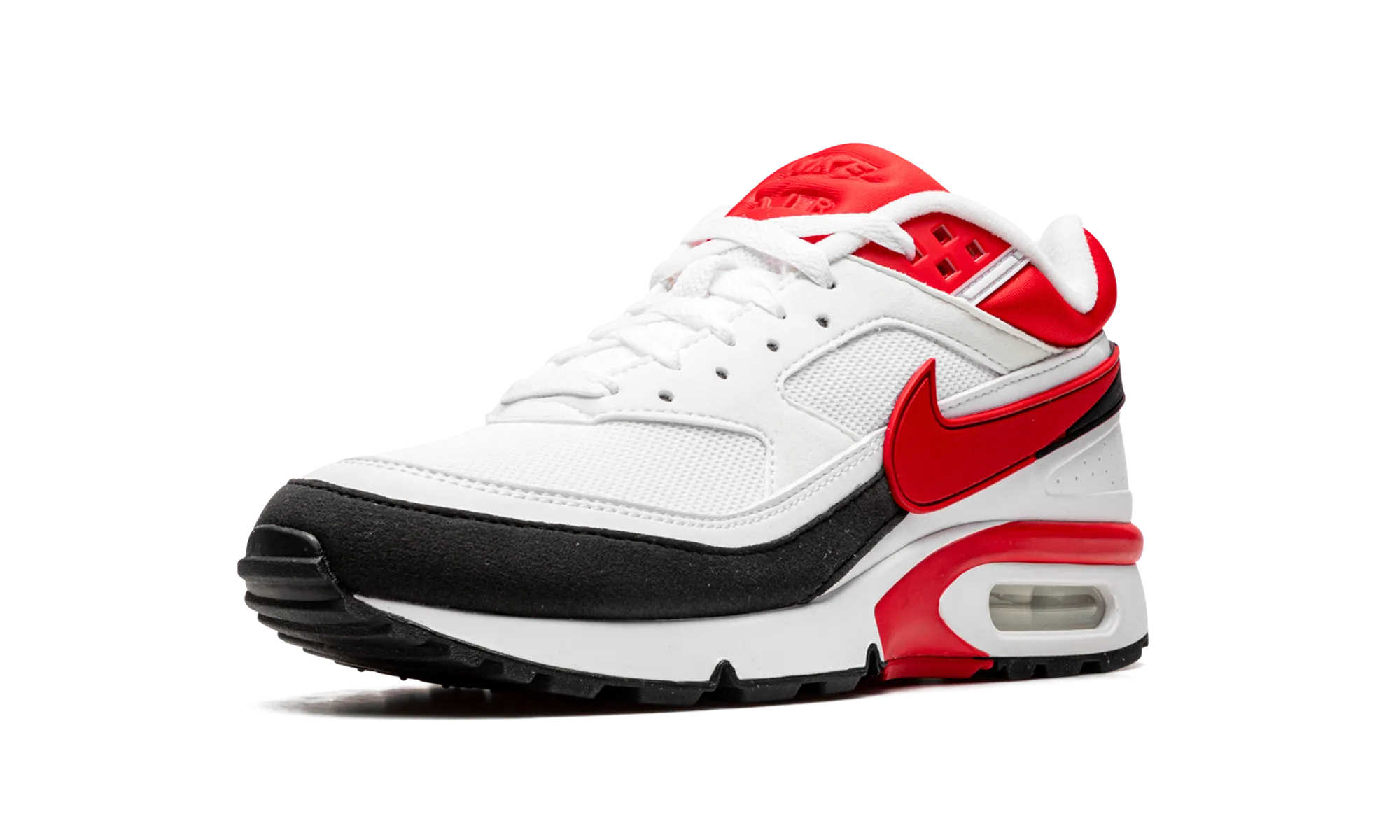 Air Max BW OG "Sport Red" running in a bridge area shoes