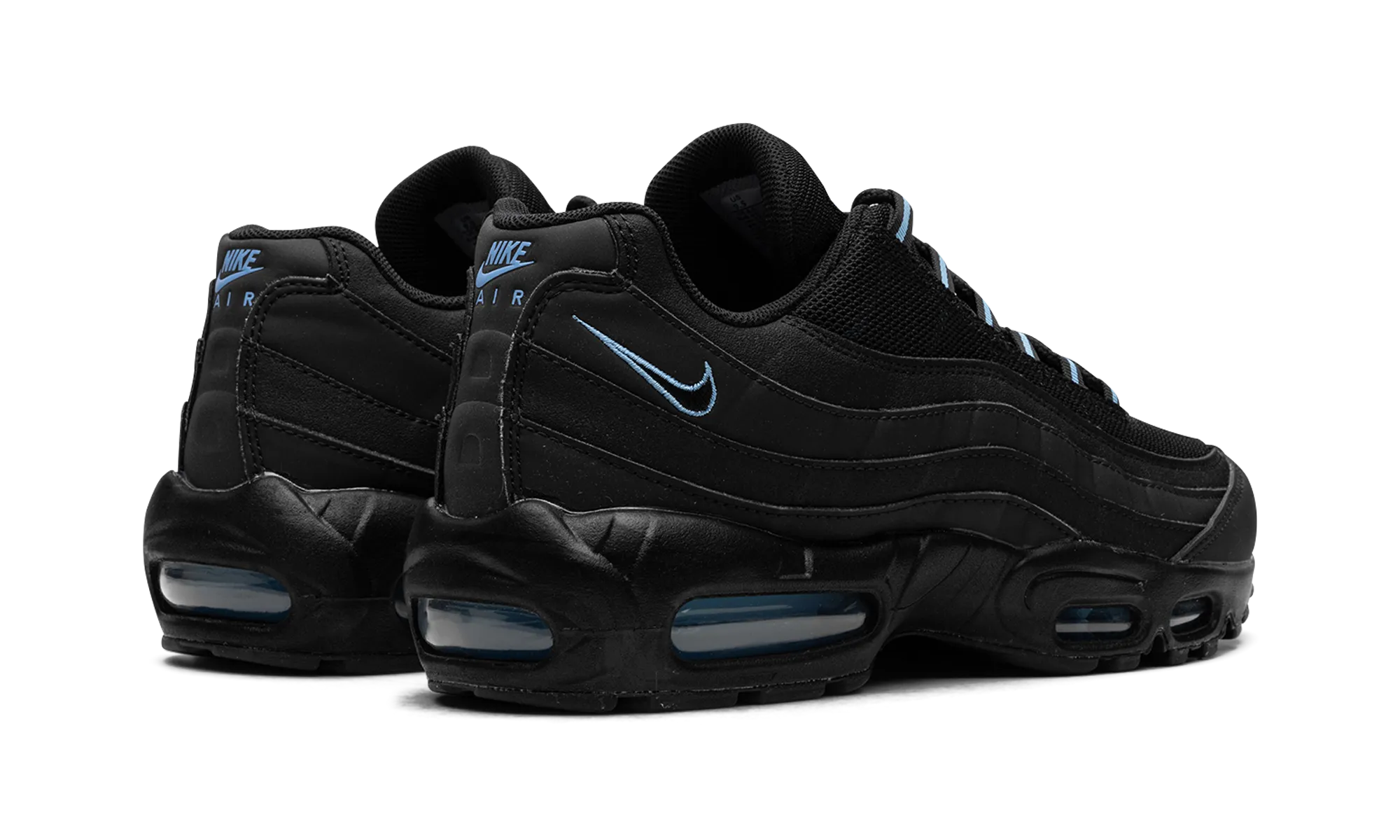continuous running shoe adaptability Air Max 95 "Black/University Blue"