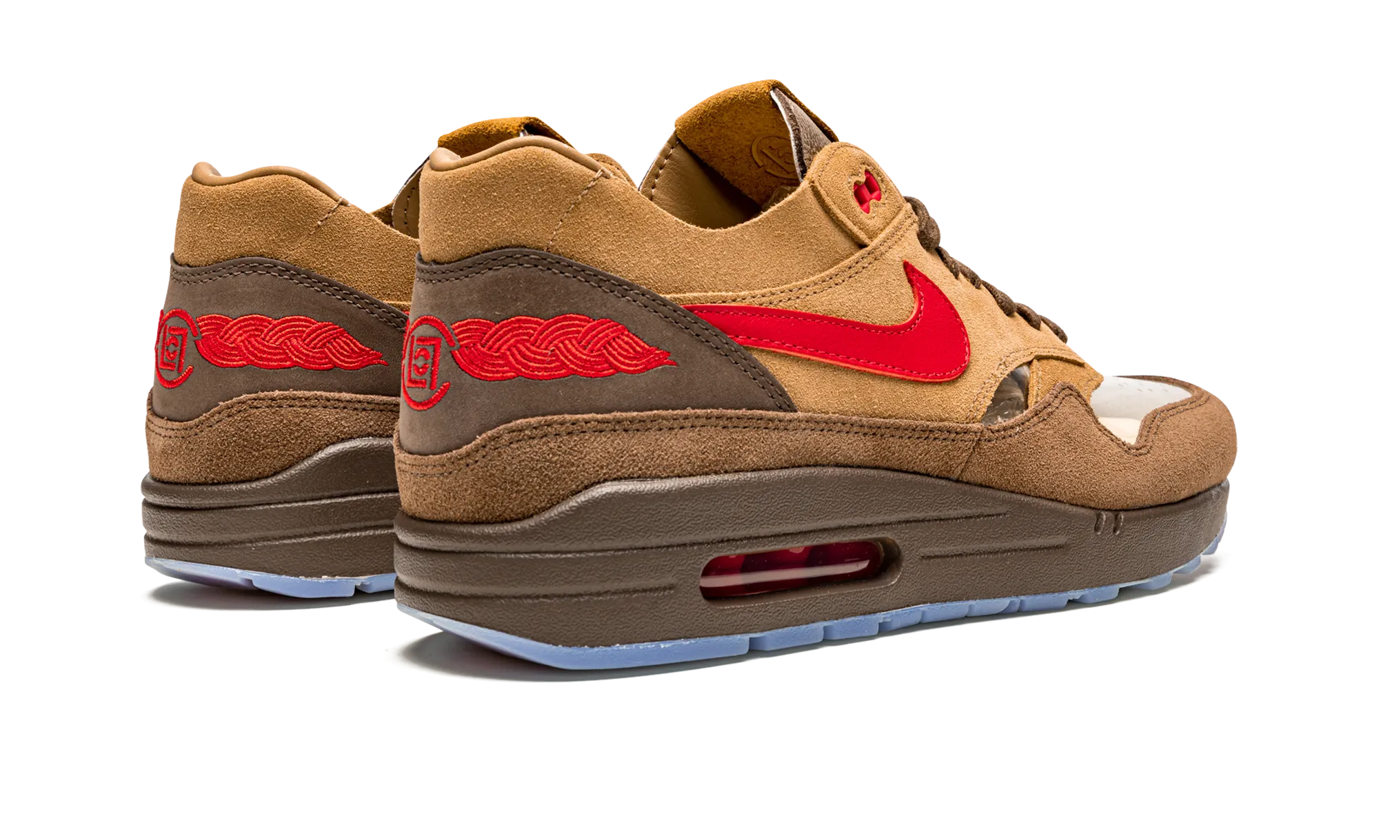 Air Max 1 "Clot - Kiss of Death CHA" track workouts logo - zipped shoes