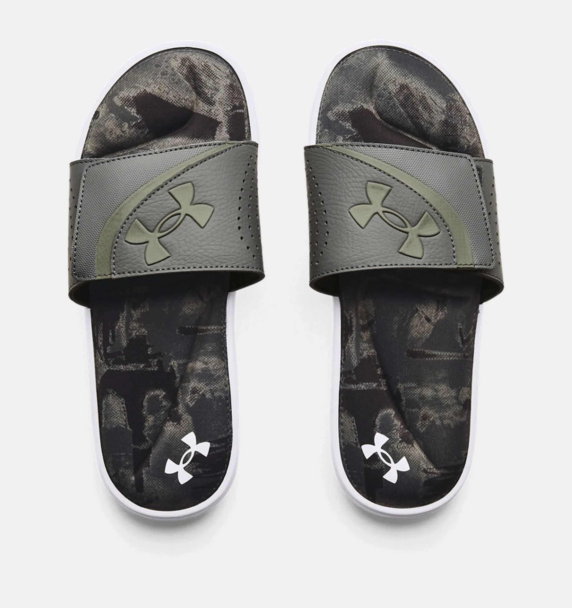 Under Armour Ignite VI Graphic Strap Slides - 3024451 Breathable Flip-flops Water-resistant