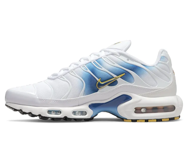 Eco Friendly Insoles Heat Dissipation Channels Men's Nike Air Max Plus TN "Energy" (White/Blue Jay)