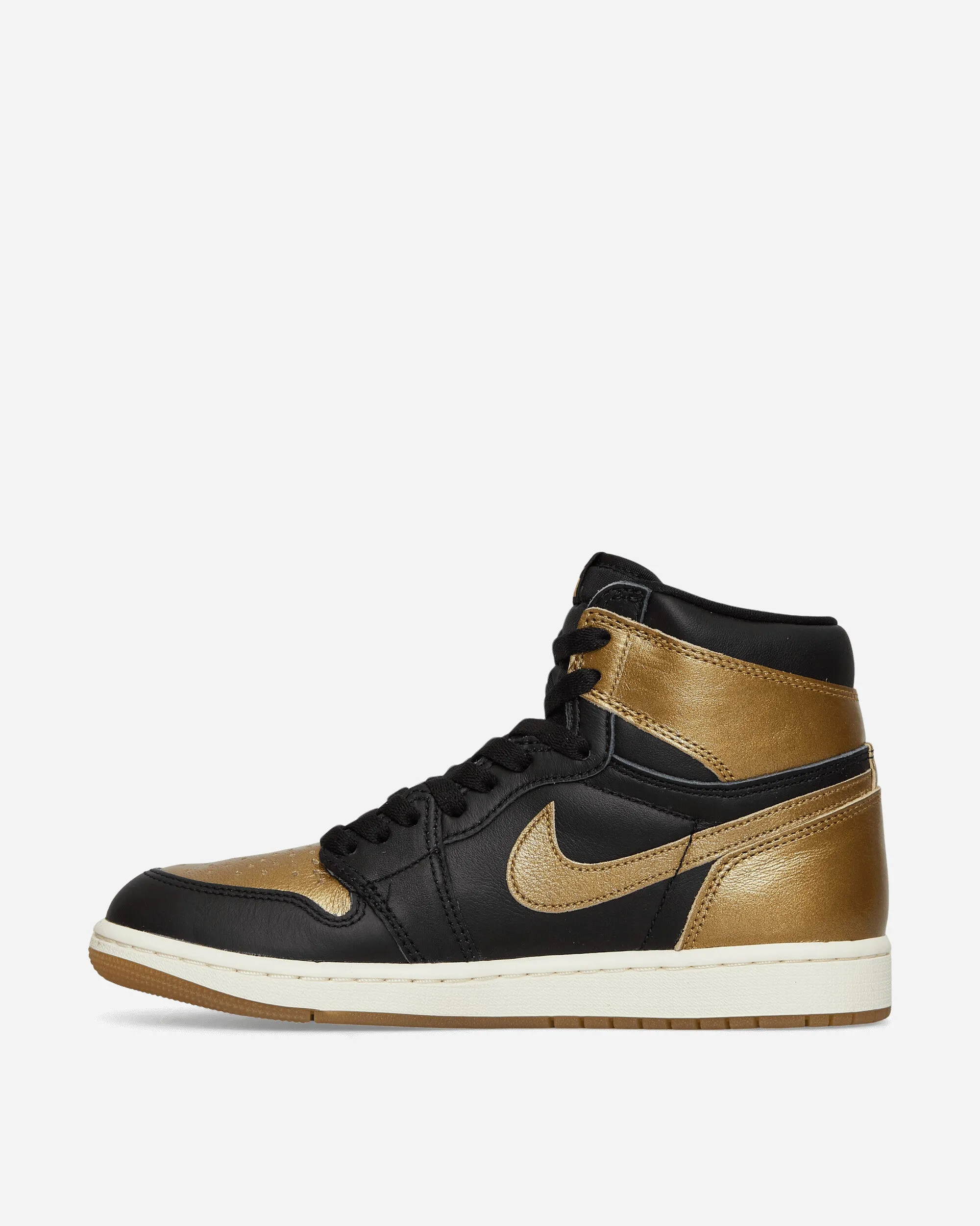 Air Jordan 1 Retro High OG Sneakers Black / Gold Good elasticity