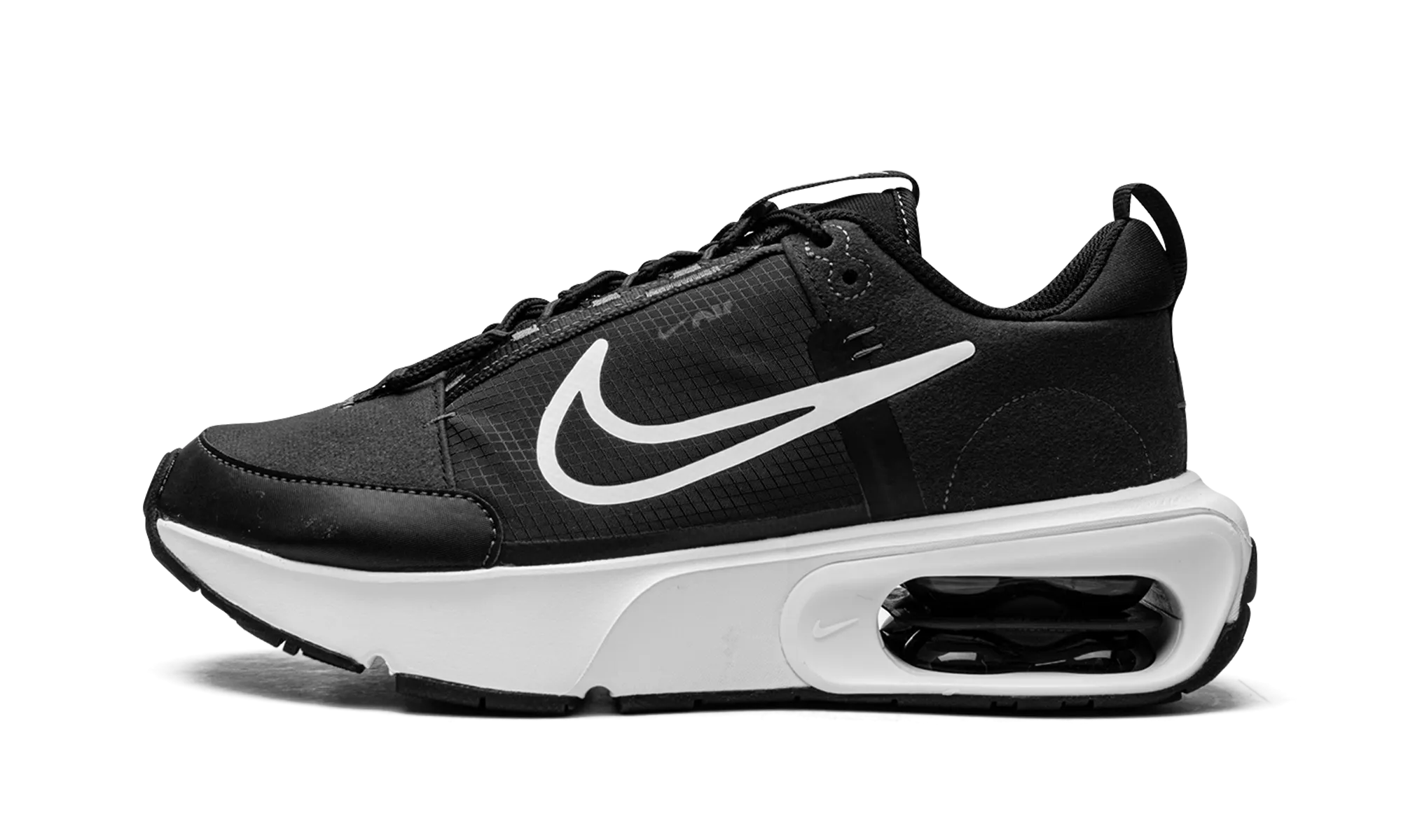 AIR MAX INTRLK WMNS "Black/White" running with a water bottle Knit Fabric