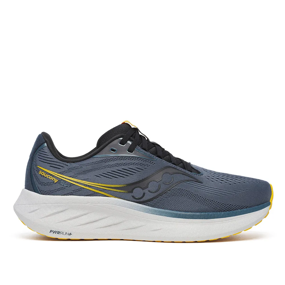 Vegan - friendly Comfortable Upper Material Saucony Men's Ride 18 Running Shoes