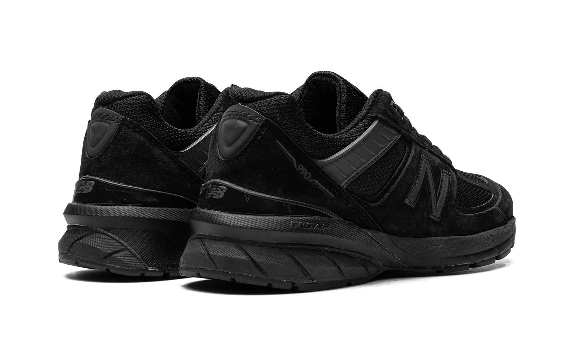 990v5 "Made in USA Triple Black" cartoon - themed running shoes track - specific shoes