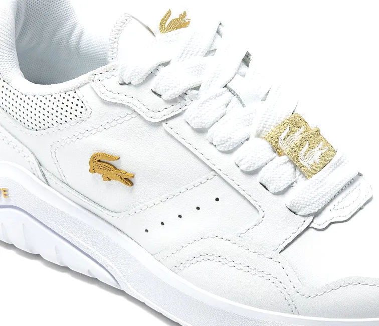 Flex Step Women's Lacoste Game Advance LX 123 1 (White/Gold)