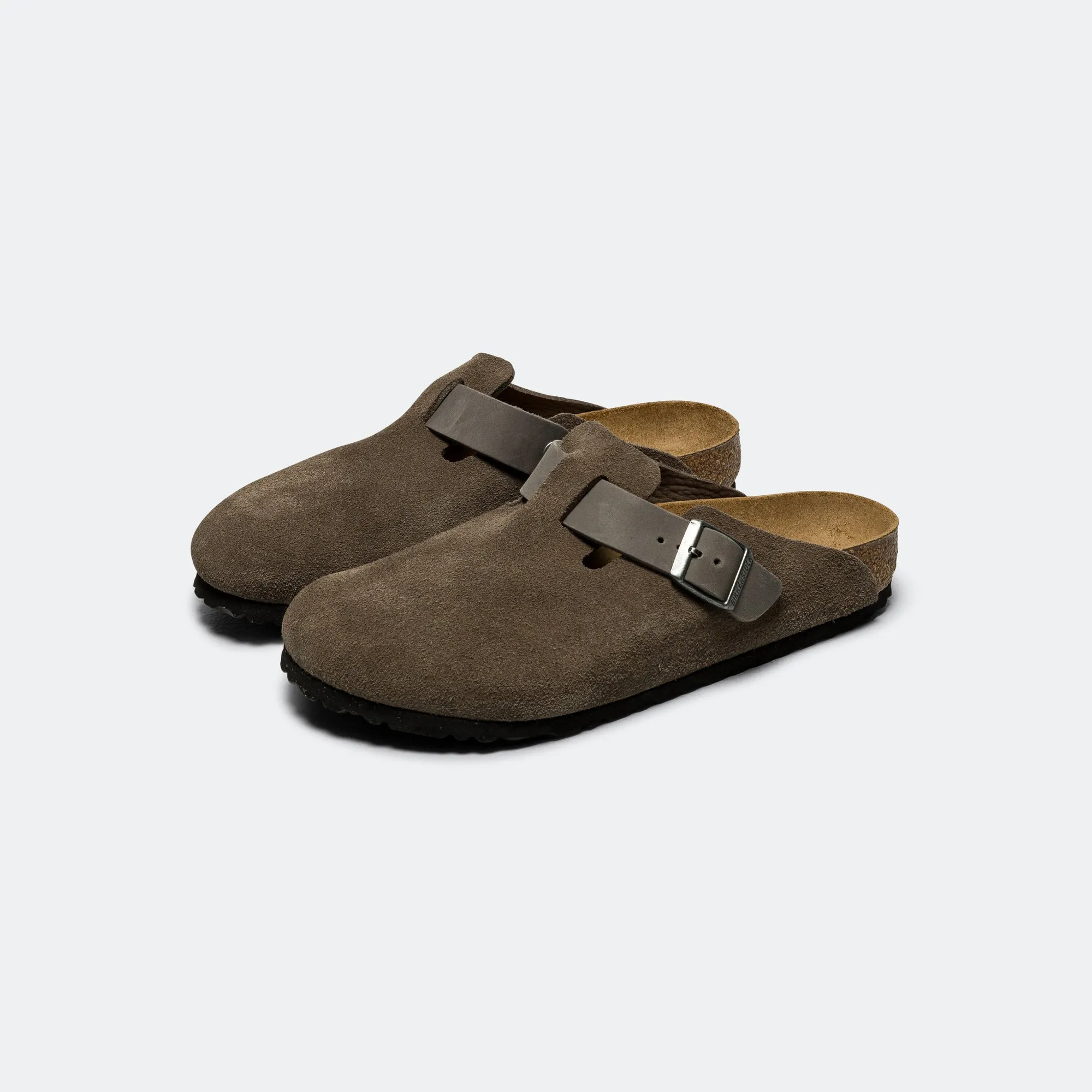 Boston - Concrete Grey Oiled/Suede Leather Quick Match