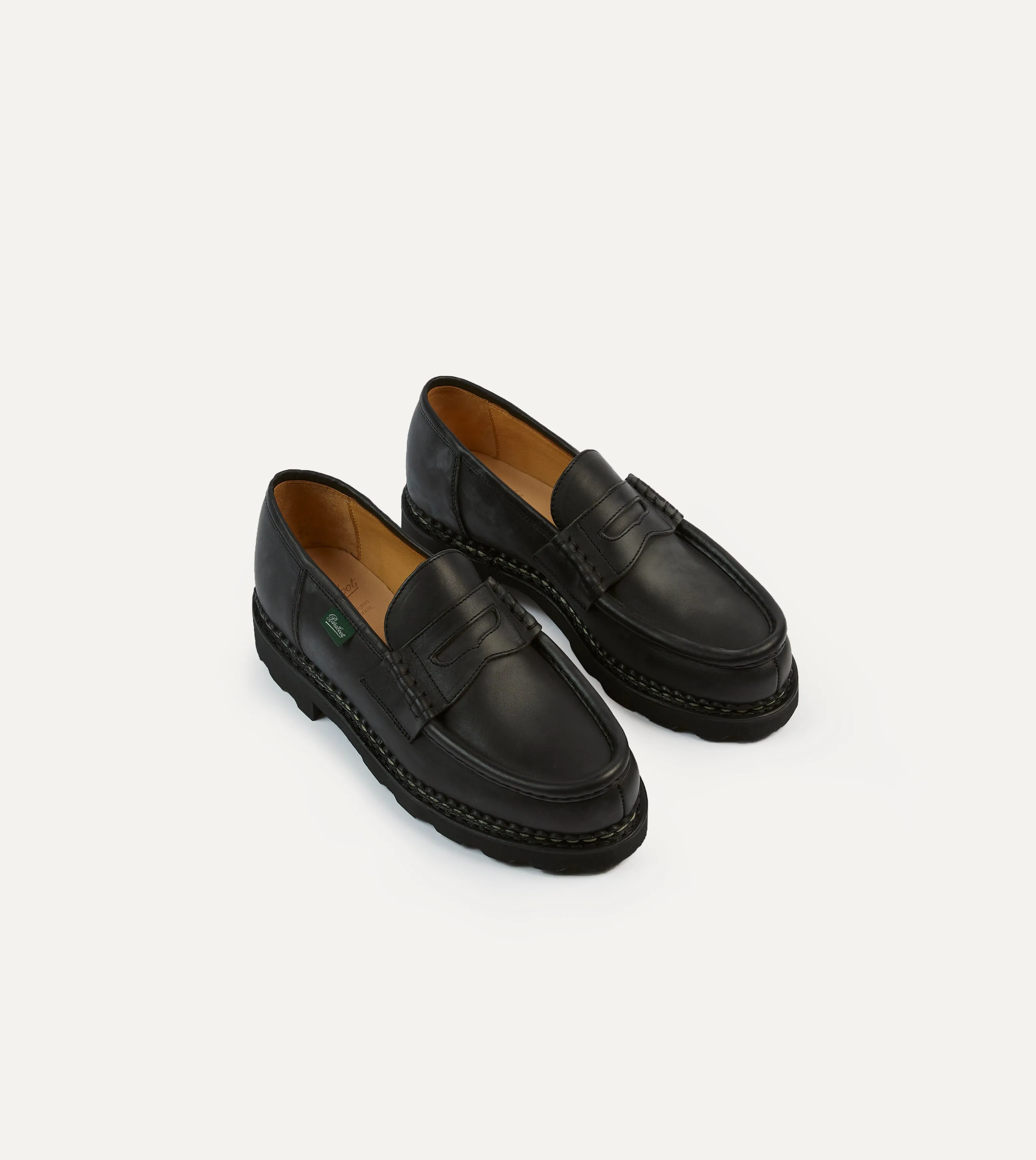 Paraboot Reims Black Leather Loafer Winner Walk Board Room