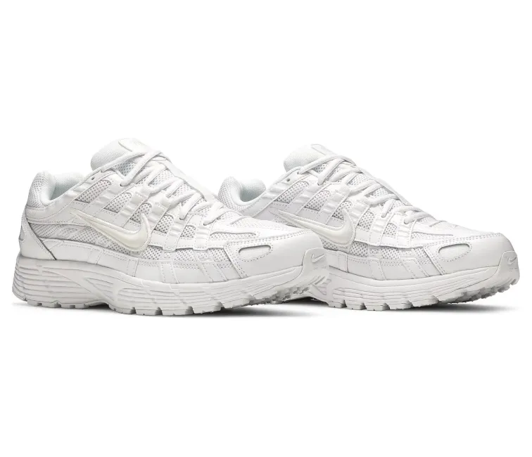 Men??s Nike P-6000 (White/Platinum Tint) Comfortable Walking Seamless Uppers