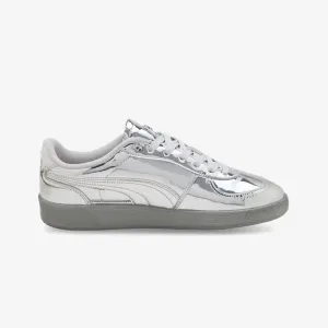 PUMA | PALERMO CLUB VEGAS LEATHER { SILVER-GLACIAL GRAY-ORANGE GLO Washable Trend Fit
