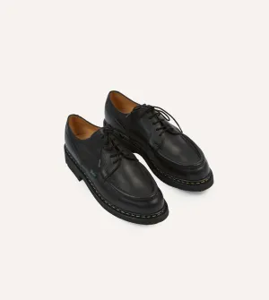 Active Workday Stride Ease Paraboot Villandry Noir Calf Leather Derby Shoe