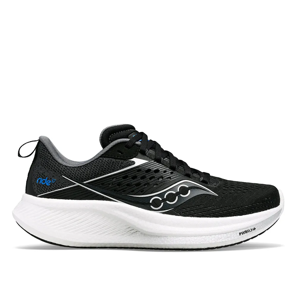 Saucony Men's Ride 17 Running Shoes Comfortable Fit Socks Weatherproof