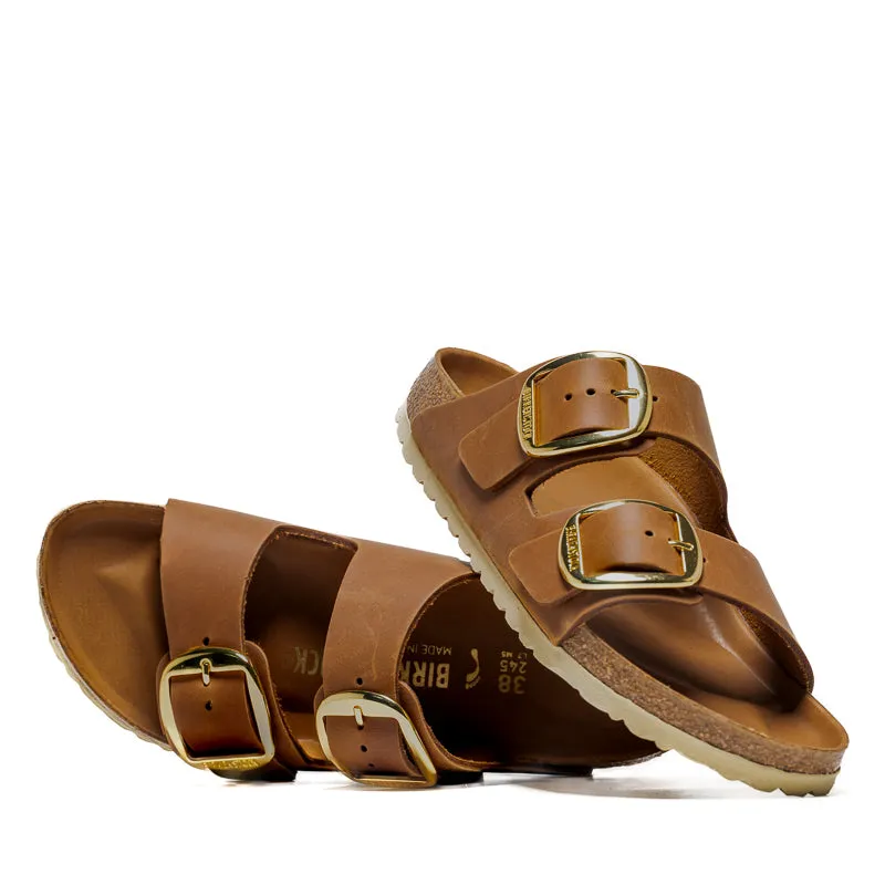 Foot Free Women's Birkenstock Arizona Big Buckle Oiled Leather - Cognac