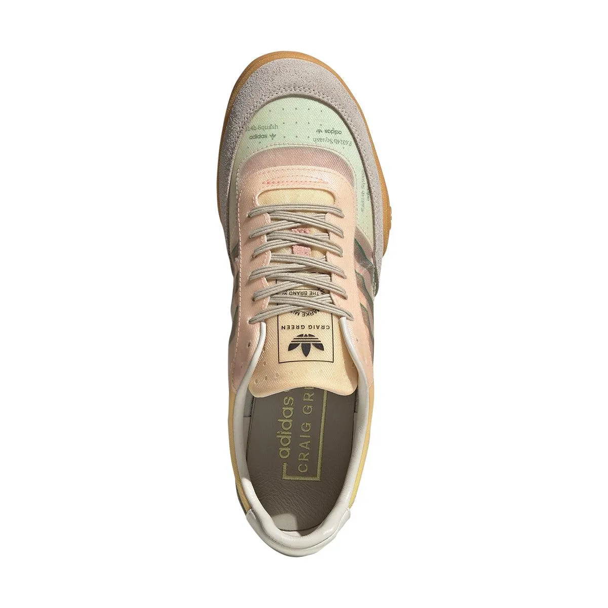 Machine washable   Craig Green Squash Polta AKH 'Cream Bold Green'