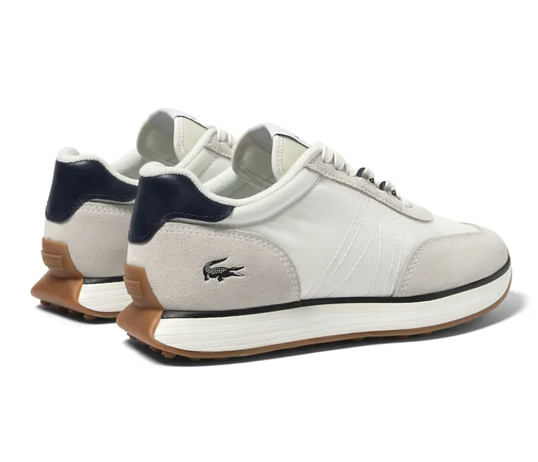 Men's Lacoste L-Spin 123 1 SMA (White/Navy) Microfiber Lining Tech